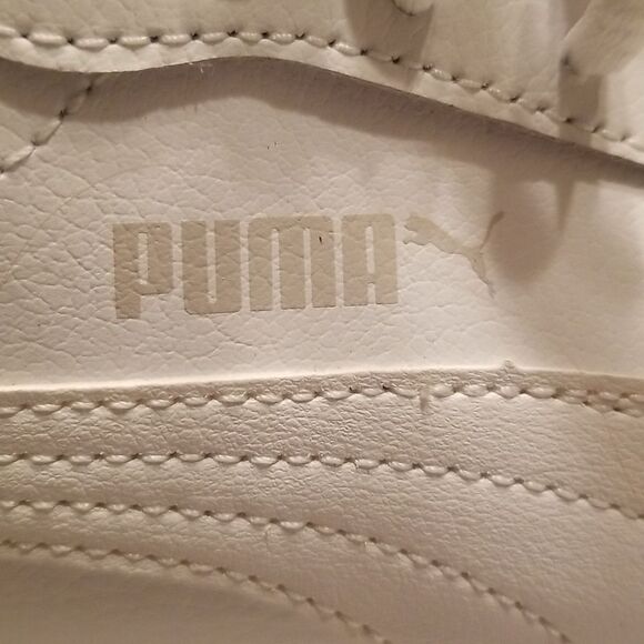 Puma Smash v2 Leather White Sneakers SZ 9.5 - Picture 9 of 9